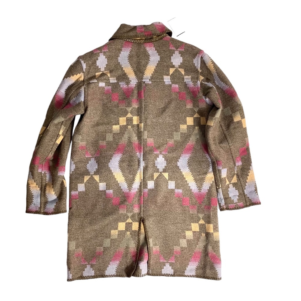 Woolrich Vintage Wool Blanket Coat Reversible Jacket SZ M - Picture 6 of 7